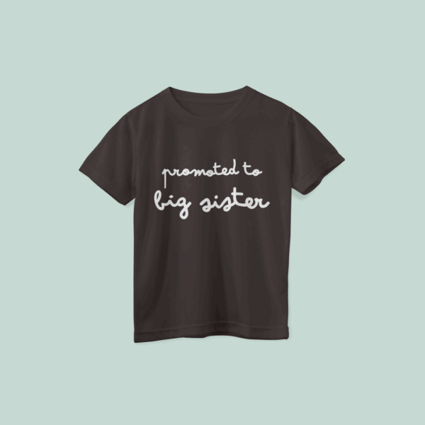 T-shirt "promoted to big sister/brother"
