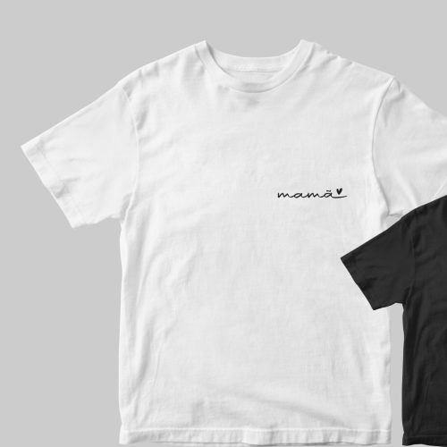 Conjunto Mamã e Mini branco e preto